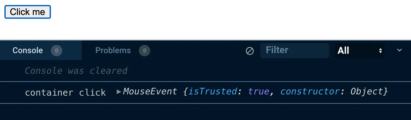 stopPropagation in capture phase