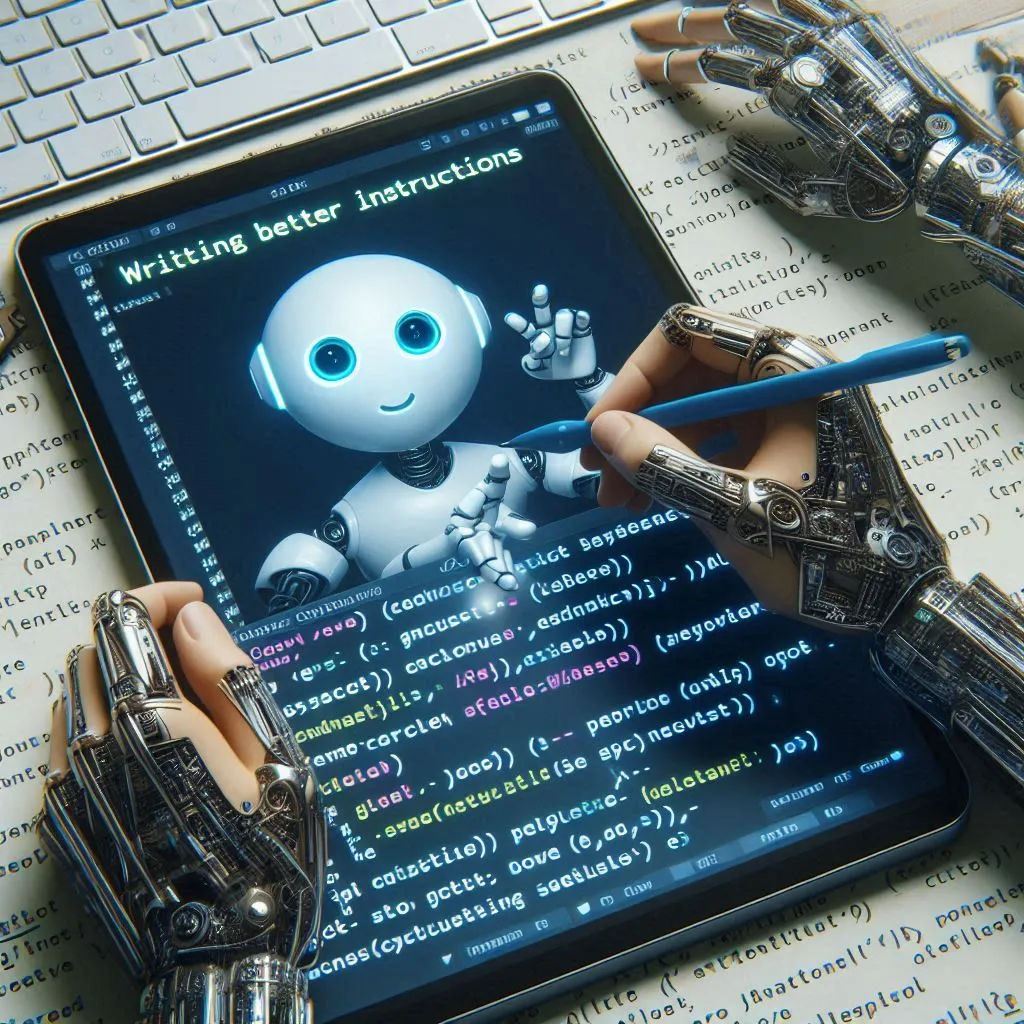 Illustration of robot coding