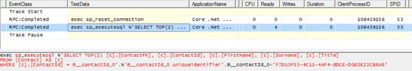 EF Core SQL Profile - Example 2