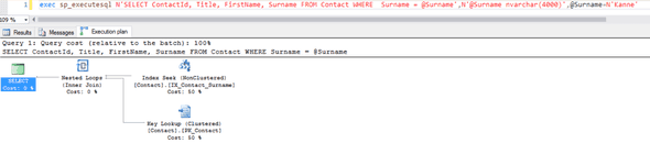 Filtering SQL Execution Plan