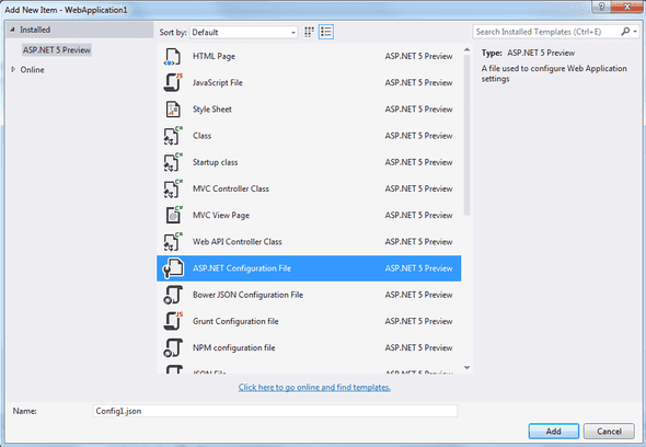 ASP.NET Configuration File