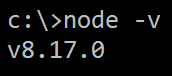node version