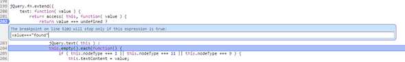 JS breakpoints